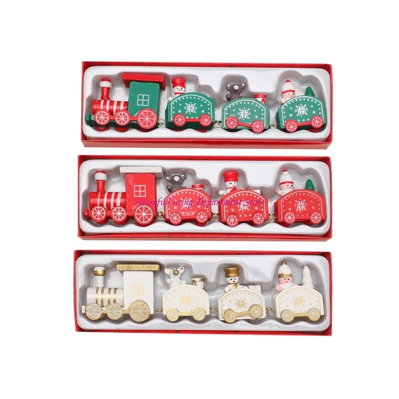 Sustainable Living Is - Premium Carved Holiday Train Set Sustainable